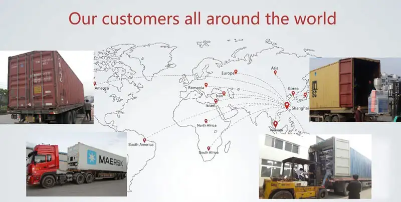 mengekspor mesin ke berbagai negara.